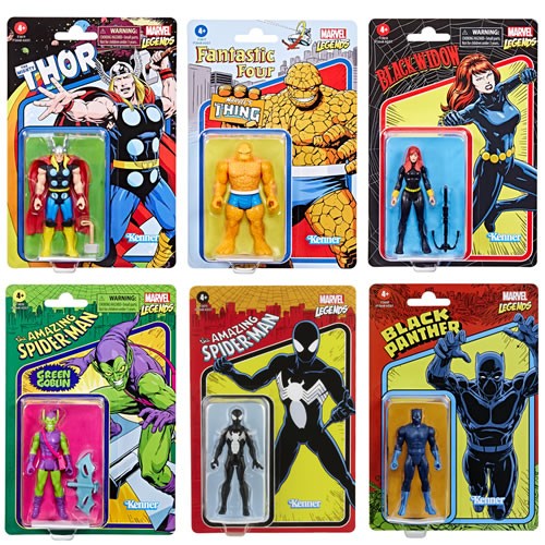 Marvel Legends Retro 375 Collection 3 3/4 Inch Action Figure Wave 6 As ...