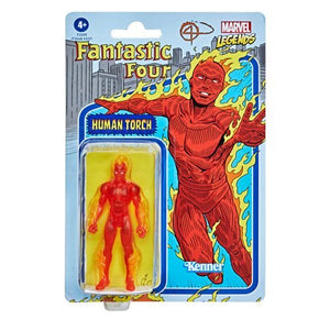 Marvel Legends Retro 375 Collection Fantastic 4 Human Torch 3 3/4 Inch Action Figure