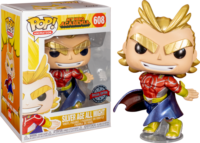 My Hero Academia All Might Metallic US Exclusive Pop! 608 Vinyl