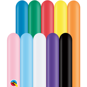 Balloons Qualatex 100 PCS 260Q Classic Assorted
