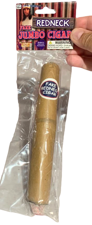 Redneck Jumbo Cigar 8" Inch Fake Gag