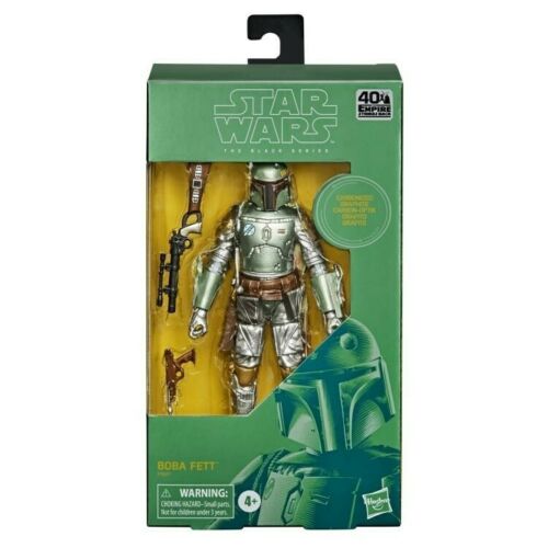 Star Wars The Black Series Empire Strikes Back 40th Carbonized Boba Fett 6 Inch Action Figure