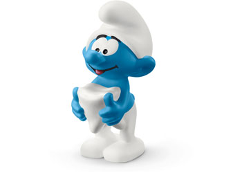 Smurf With Tooth Figure