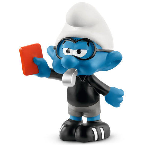 Soccer Smurf Referee Figure