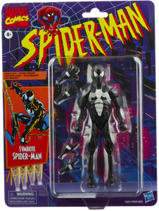 Spider-Man Retro Marvel Legends Symbiote Spider-Man 6" Action Figure CRACKED BUBBLE