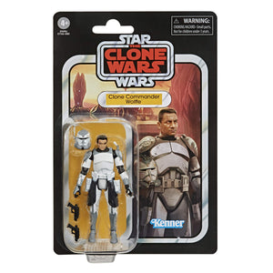 Star Wars The Vintage Collection The Clone Wars Clone Commander Wolffe 3 3/4 Inch Action Figure