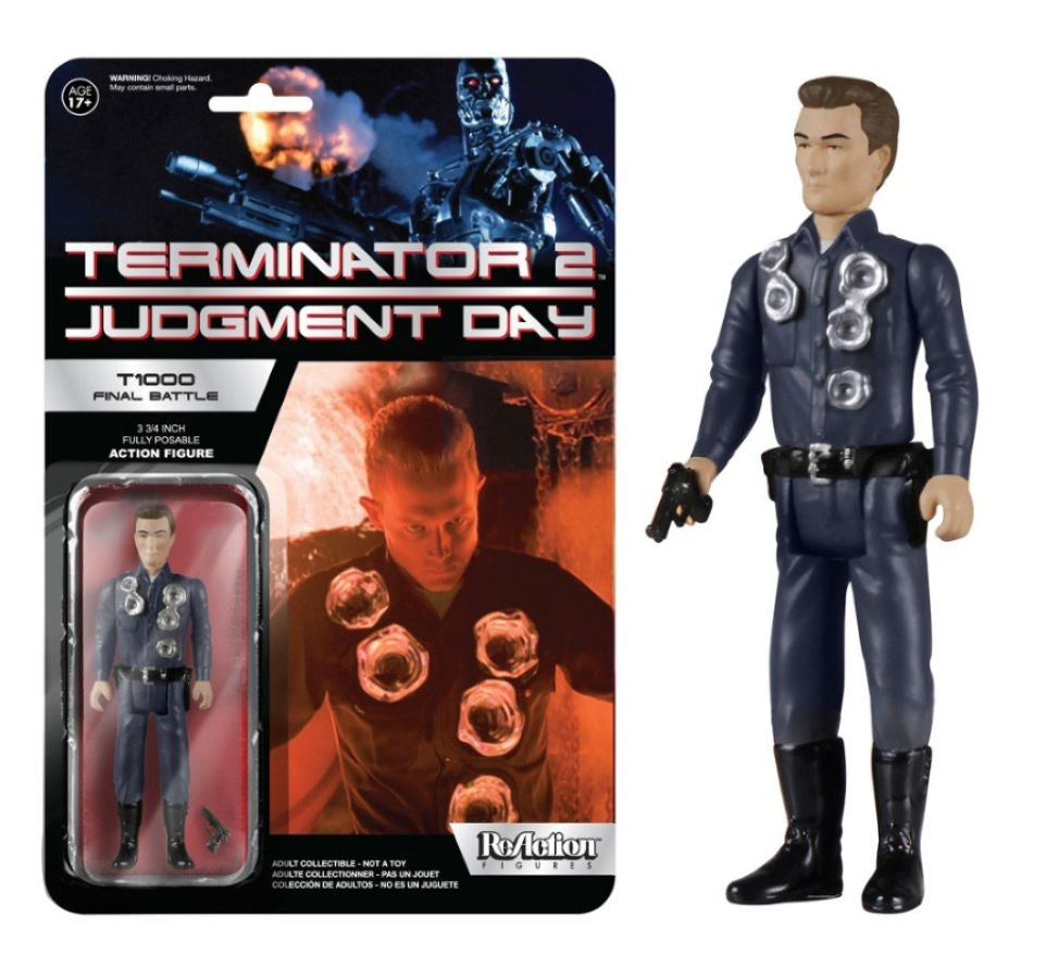 Terminator 2: Judgement Day T1000 Final Battle US Exclusive ReAction Figure 3 3/4"