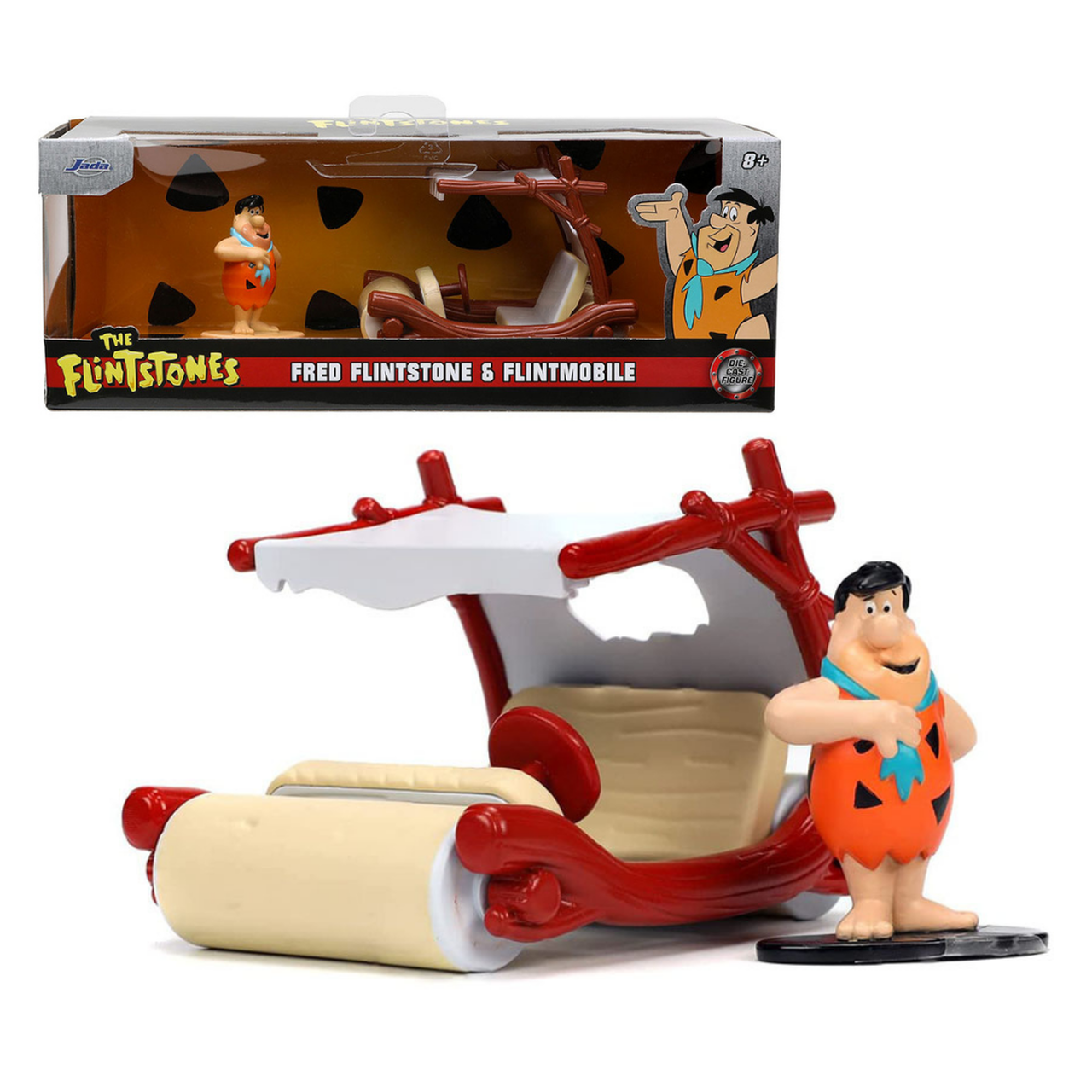 The Flintstones Flintmobile with Fred Flintstone 1:32 Scale Hollywood Rides