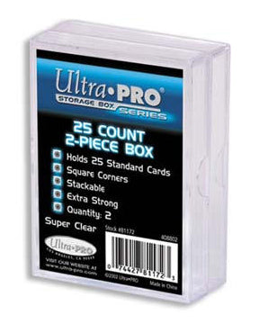Ultra Pro Card Storage Plastic Box 25 Count 2 Pack