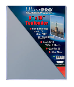 Ultra Pro Toploader 8" X 10" 25 Pack