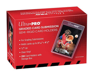 Ultra Pro Card Sleeve Semi Rigid 1/2" Lip Tall Sleeves 200ct