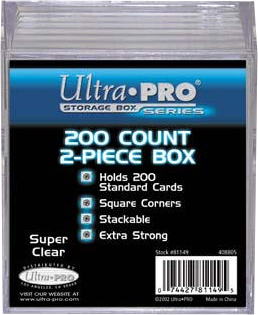 Ultra Pro Card Storage Plastic Box 200 Count
