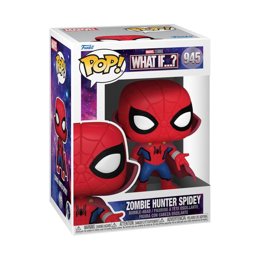 What If Spider-Man Zombie Hunter Metallic US Exclusive Pop! 945 Vinyl