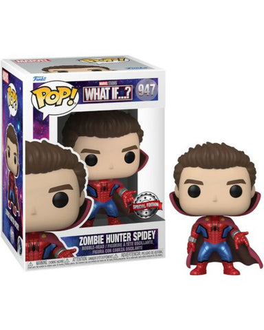 What If Spider-Man Zombie Hunter Unmasked US Exclusive Pop! 947 Vinyl Figure